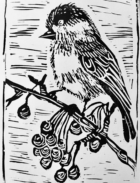 Winter Chickadee card