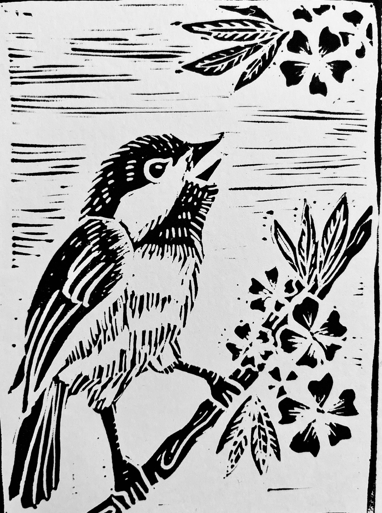 Spring Chickadee card