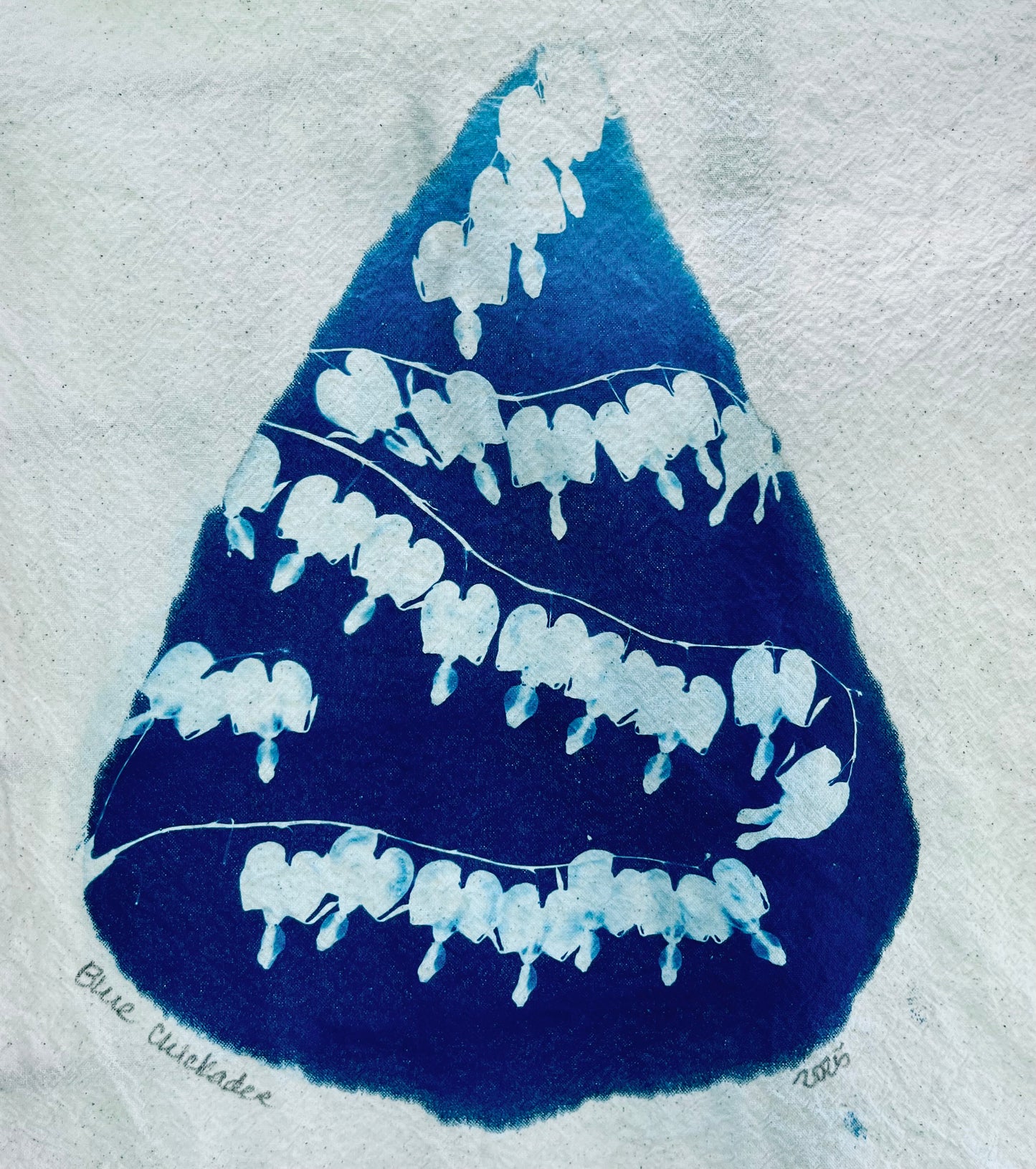 “Bleeding heart rain” tote bag