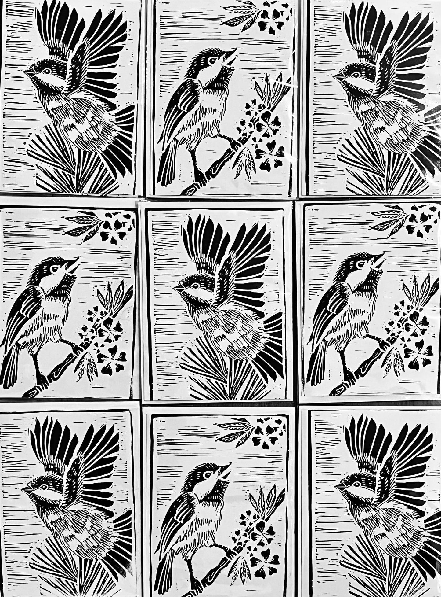 Spring Chickadee card